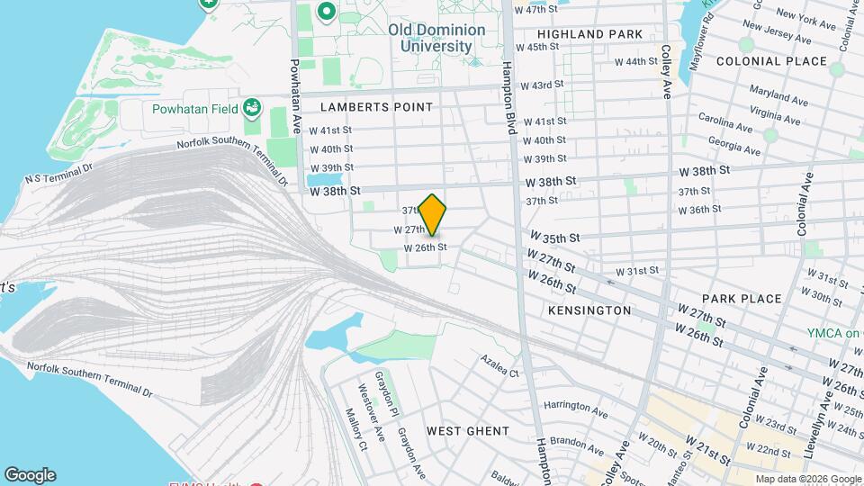 1306 W 26th St Map and Location Details