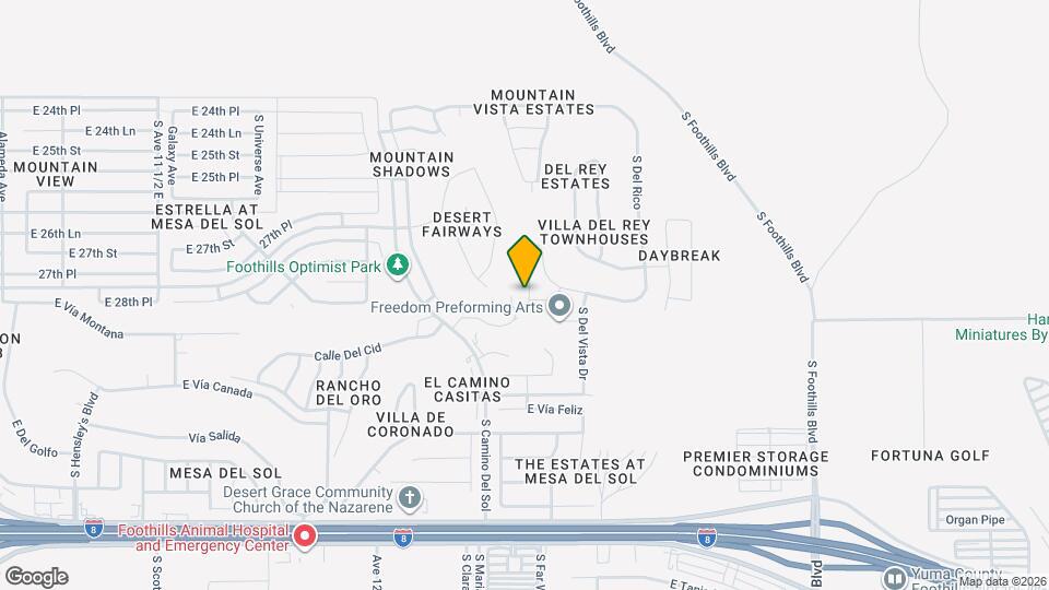 10454 S Del Montes Map and Location Details