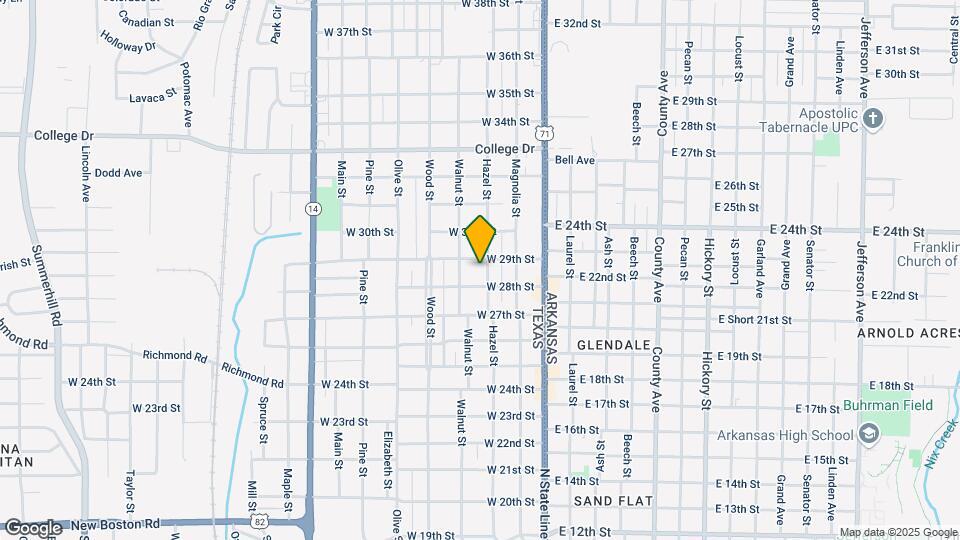 2819 Hazel St Map and Location Details