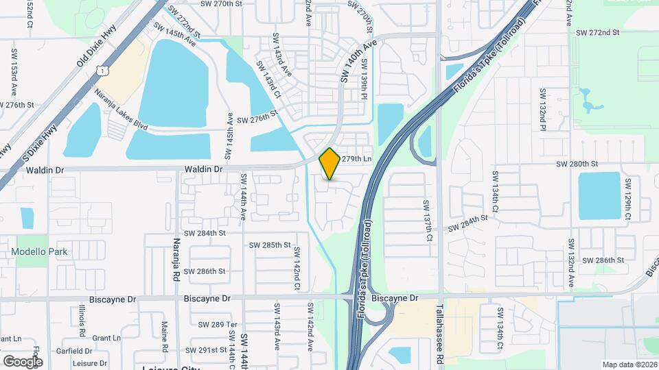 14013 SW 281st Terrace Map and Location Details