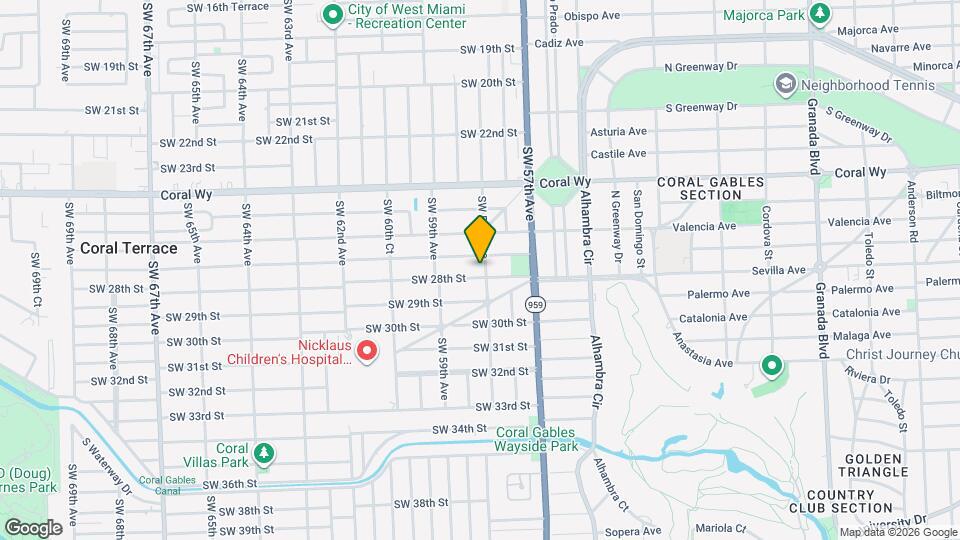 5801 SW 28th St Map and Location Details