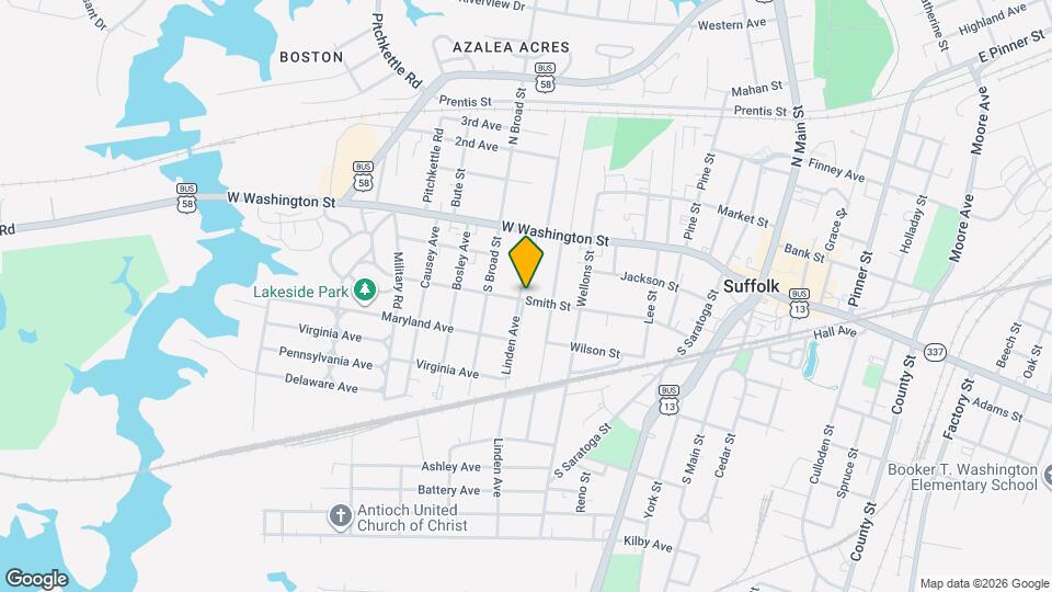 124 Linden Ave Map and Location Details