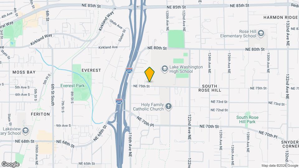 11810 NE 75th St Map and Location Details