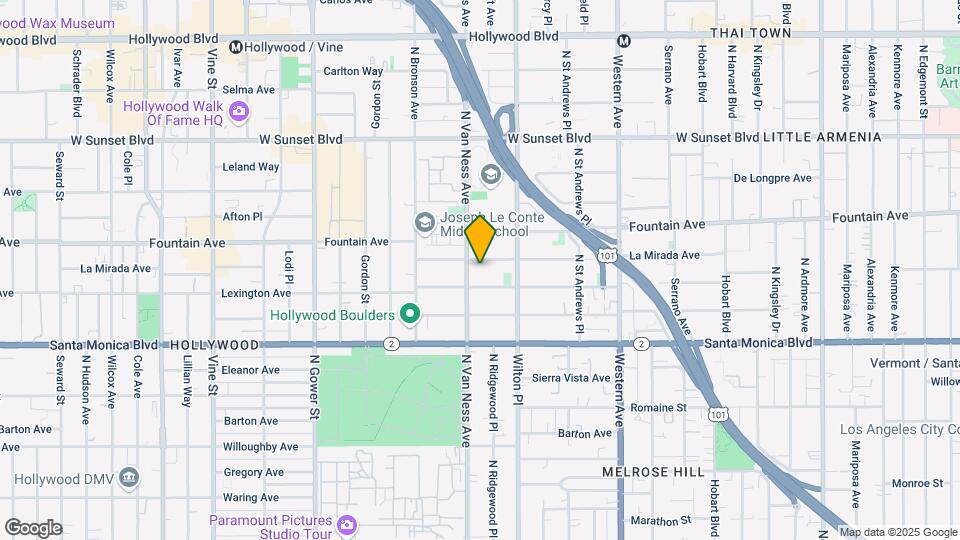 5744 La Mirada Ave Map and Location Details