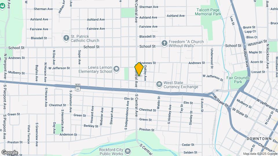 207 N Central Ave Map and Location Details