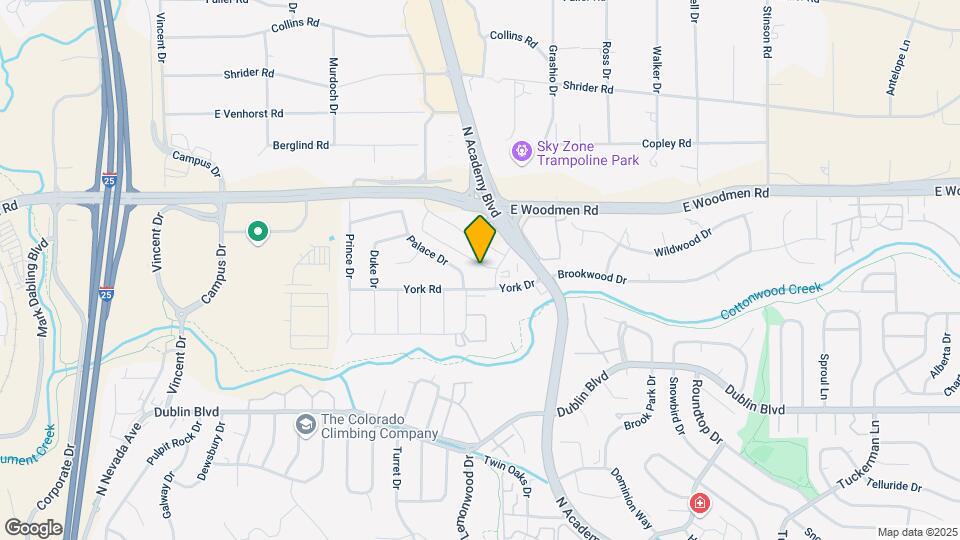 1536 York Dr Map and Location Details