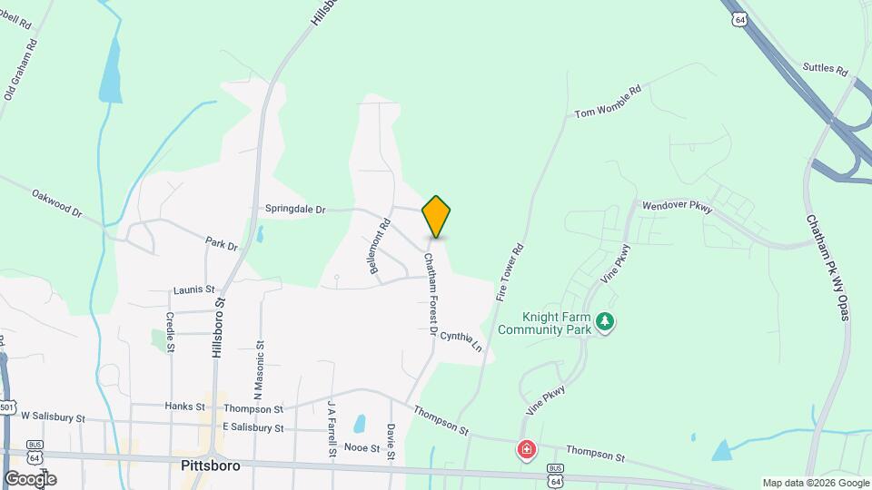 410 Chatham Forest Dr Map and Location Details