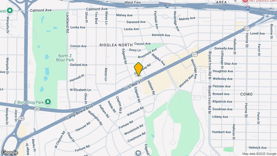 6416 Camp Bowie Blvd Map and Location Details