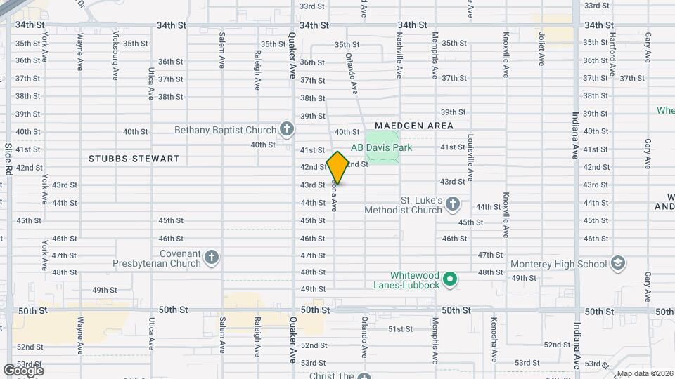 4213 43rd St Map and Location Details