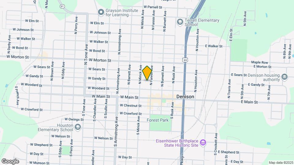 510 W Gandy St, Unit 1/2 Map and Location Details