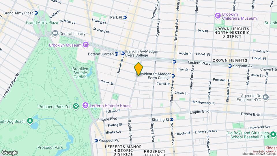 1593 Bedford Ave Map and Location Details