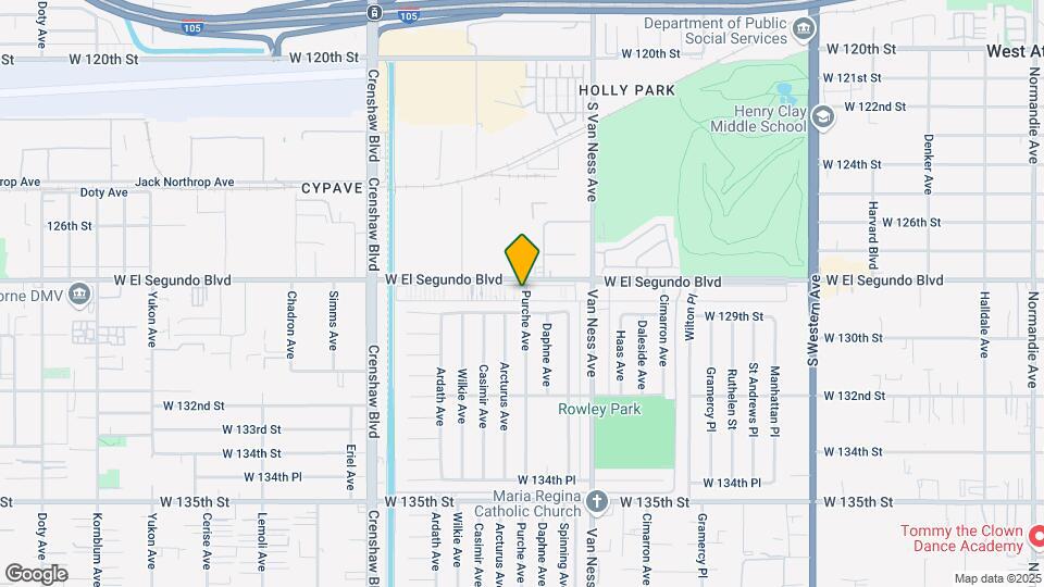 2500 W El Segundo Blvd Map and Location Details