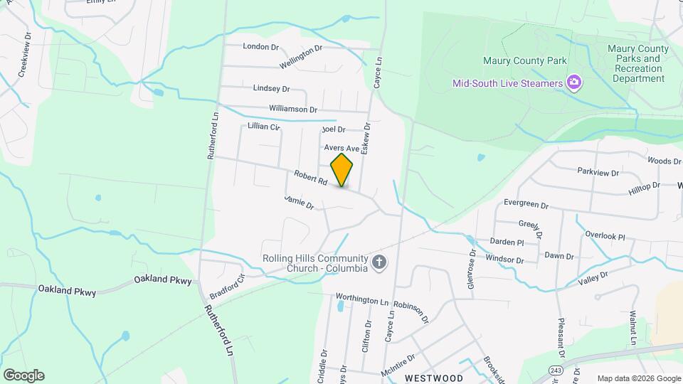 1621 Robert Rd Map and Location Details