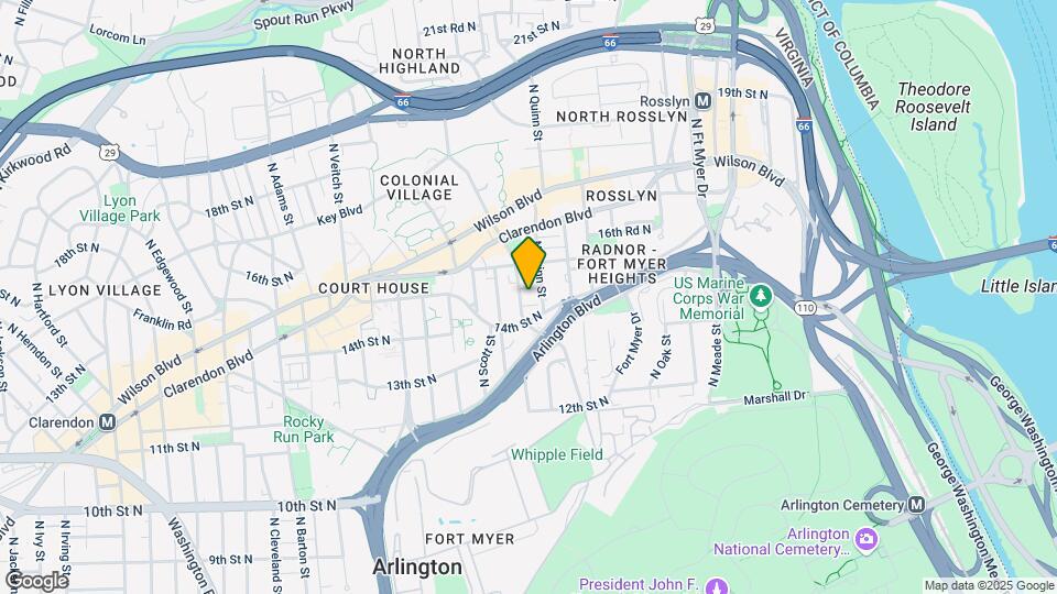 1423 N Rhodes St Mapa y Detalles de la Ubicación