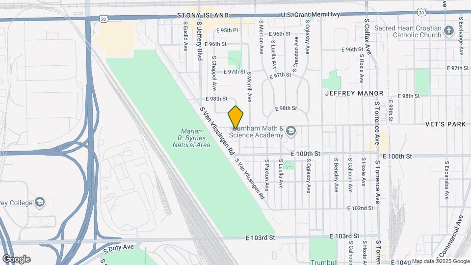 9906 S Clyde Ave Map and Location Details