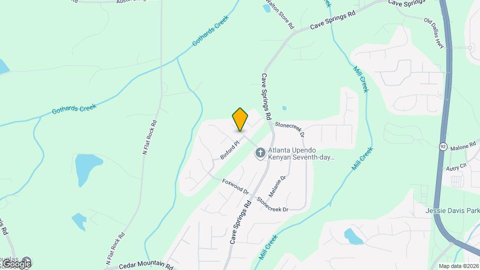 1053 Abercorn Way Mapa y Detalles de la Ubicación