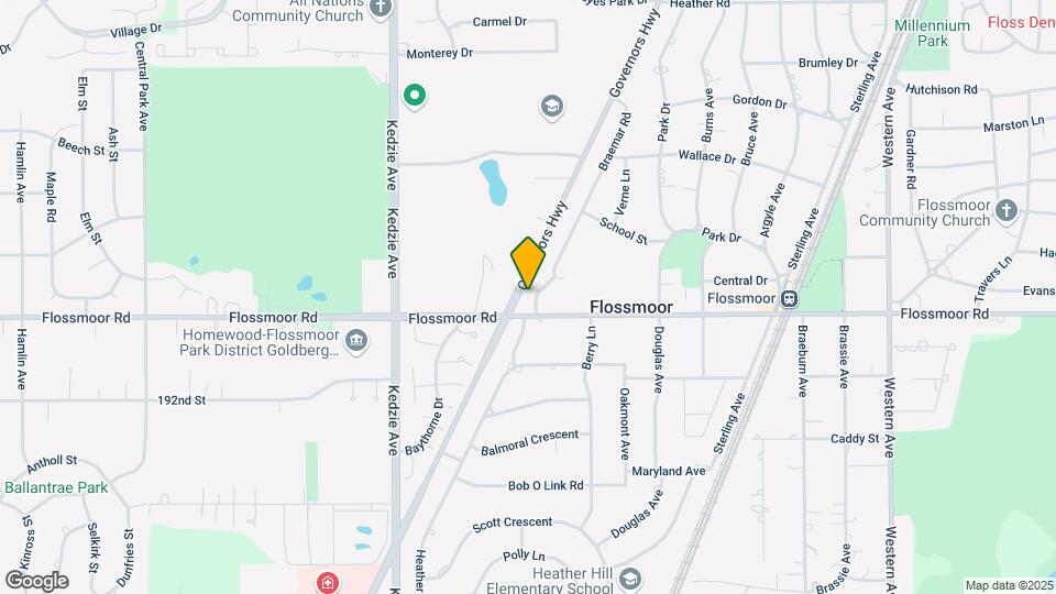 1036 Braemar Rd Map and Location Details