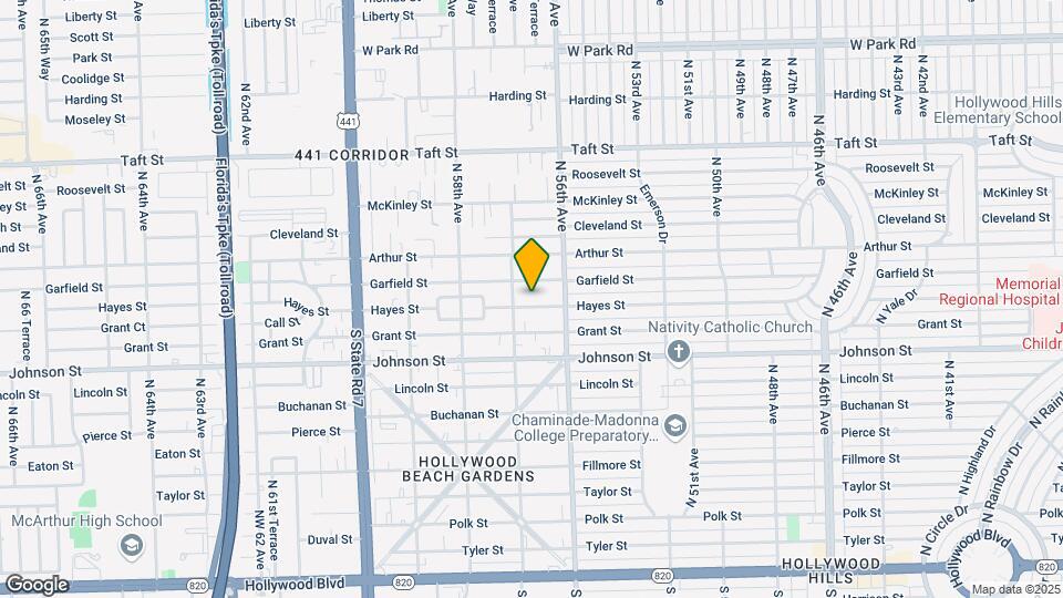 5643 Hayes St Map and Location Details