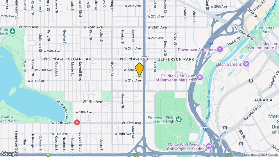 3025 W 21st Ave Mapa y Detalles de la Ubicación