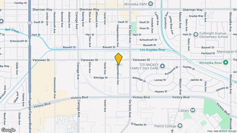 6736 Independence Ave Map and Location Details