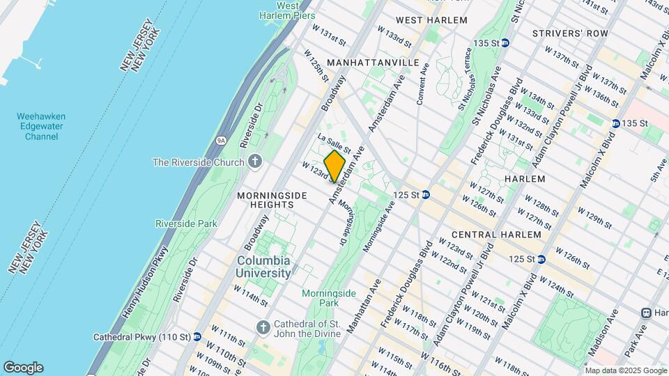 1270 Amsterdam Ave Map and Location Details