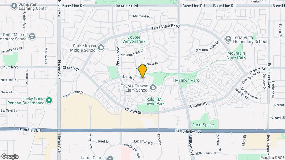 11048 De Anza Dr Map and Location Details