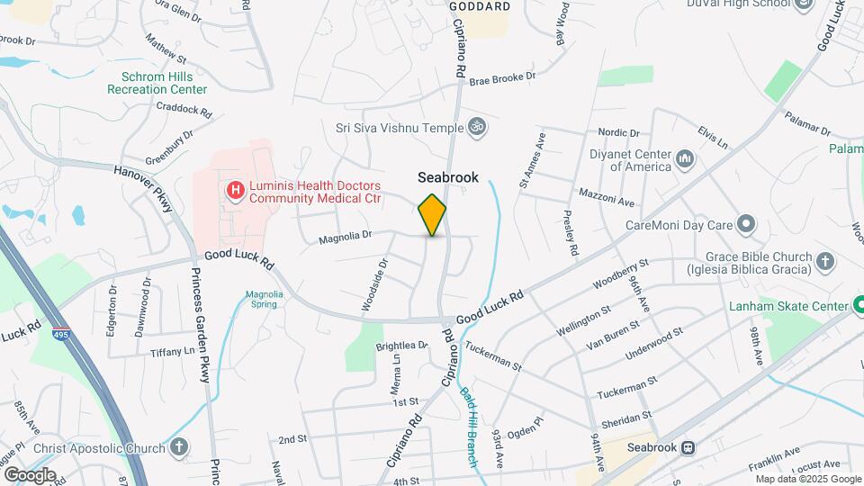 8701 Magnolia Dr Map and Location Details