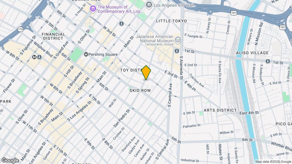 420 S San Pedro St, Unit 103 Mapa y Detalles de la Ubicación