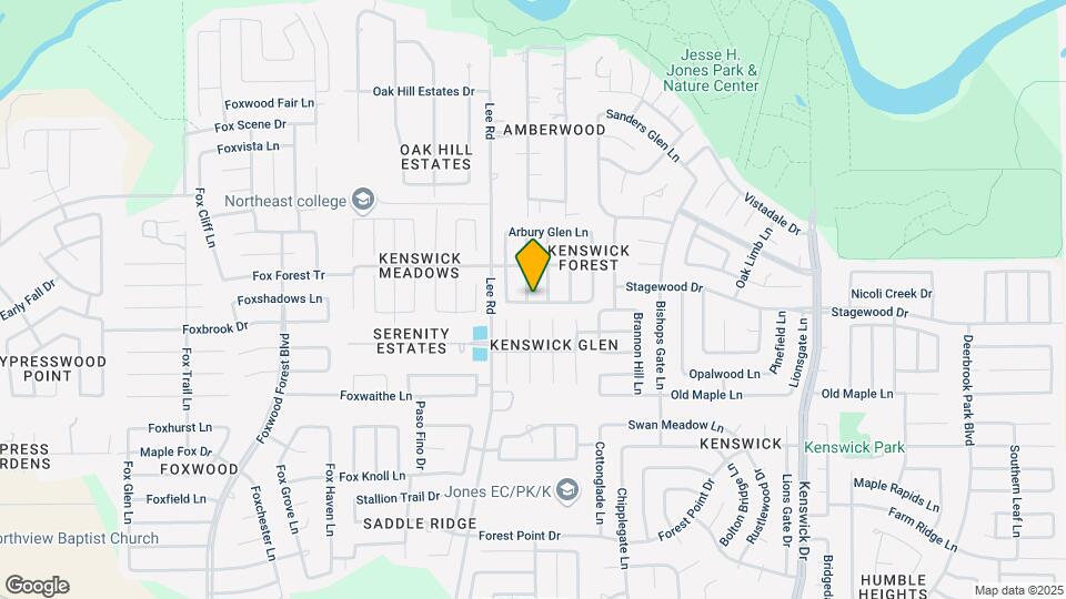 21102 Wortham Oaks Dr Map and Location Details