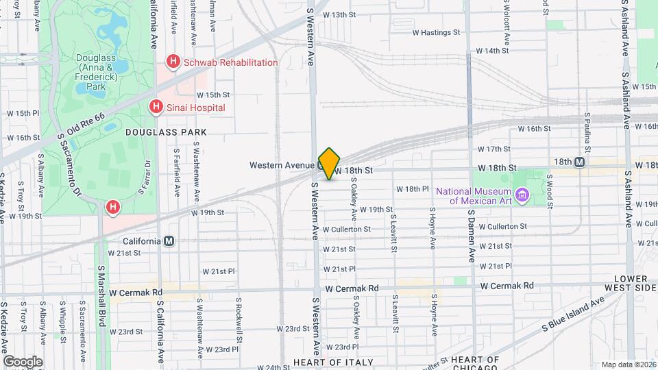 2338 W 18th Pl, Unit Unit 2 Map and Location Details