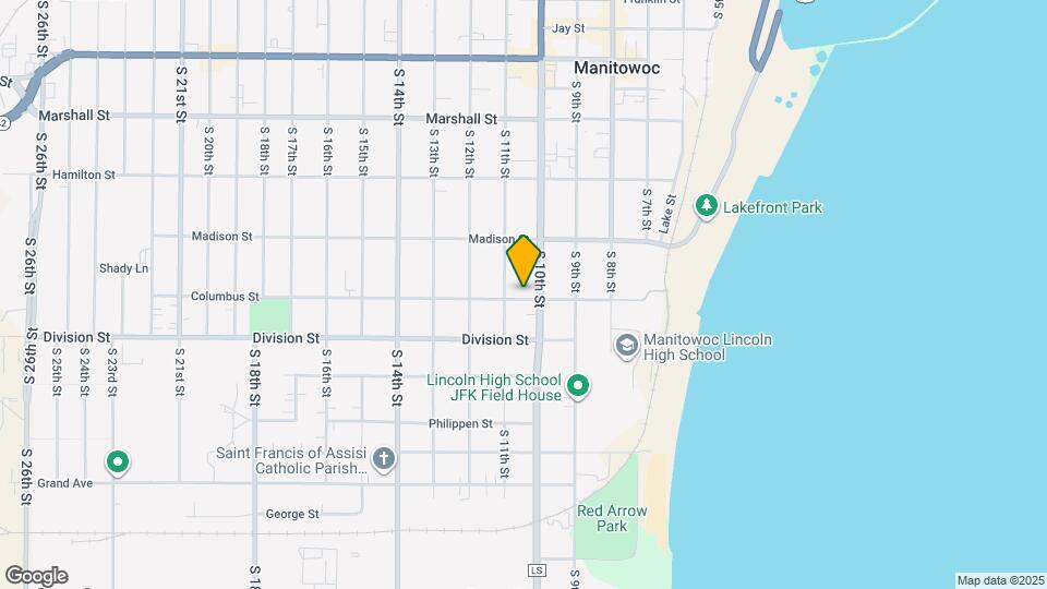 1010 Columbus St Map and Location Details