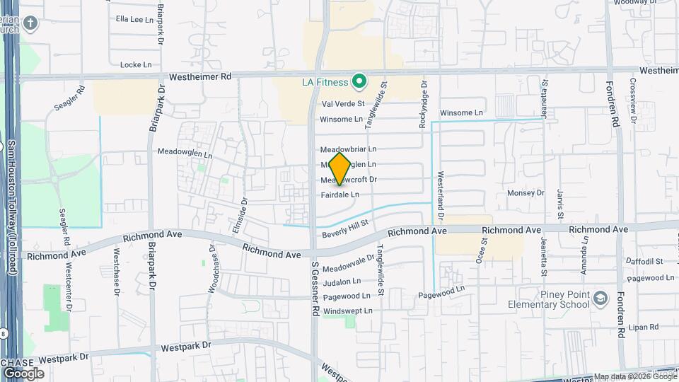 9634 Fairdale Ln Map and Location Details