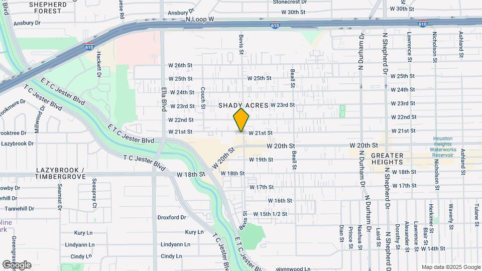 1302 W 21st St Map and Location Details