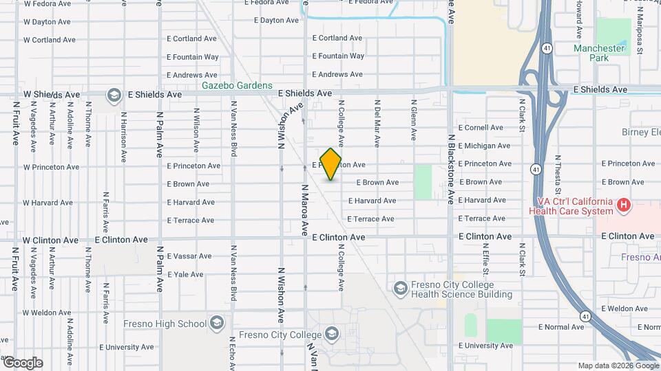 1020 E Brown Ave Map and Location Details