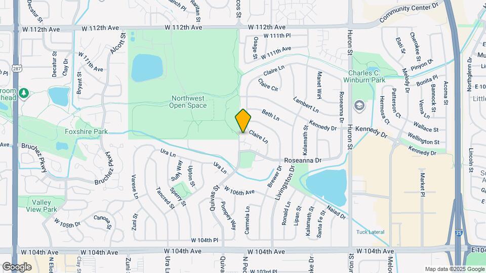 1591 Roseanna Dr Map and Location Details