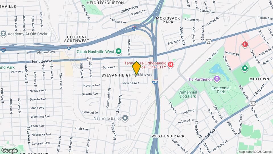 3405 Elkins Ave Map and Location Details