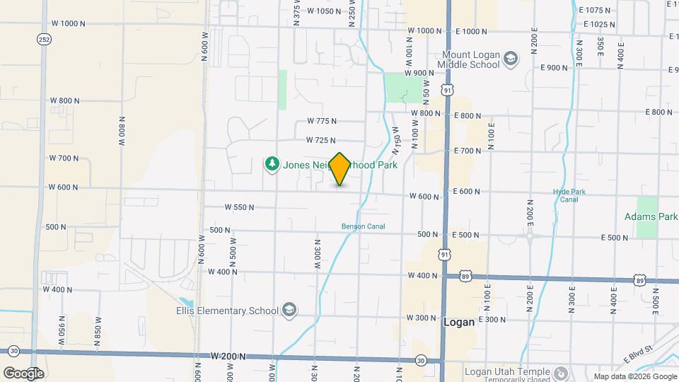 257 W 600 N Map and Location Details