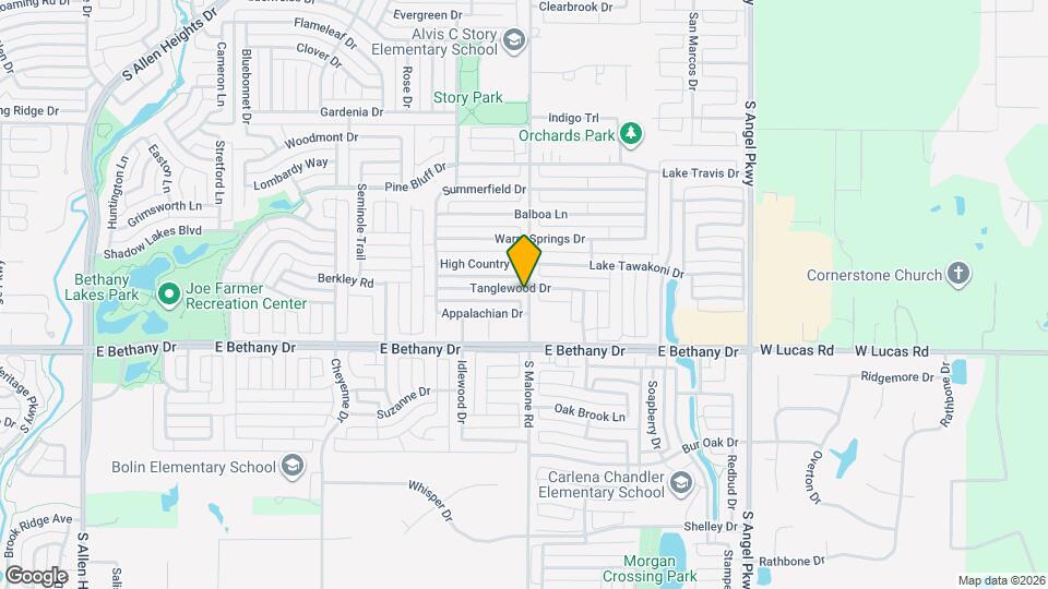 1532 Tanglewood Dr Map and Location Details