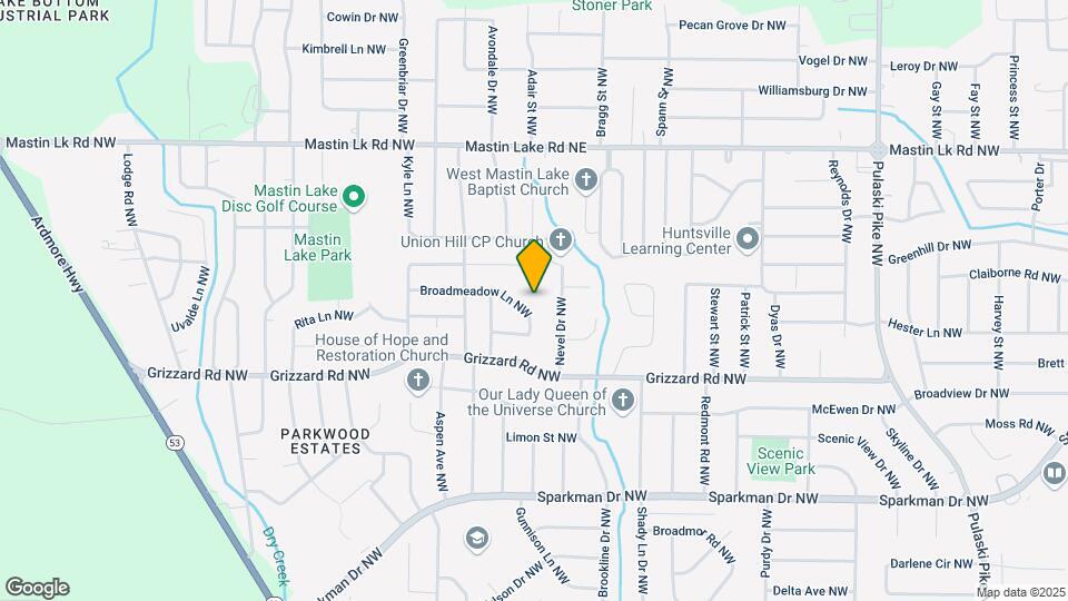 4624 Broadmeadow Ln NW Map and Location Details