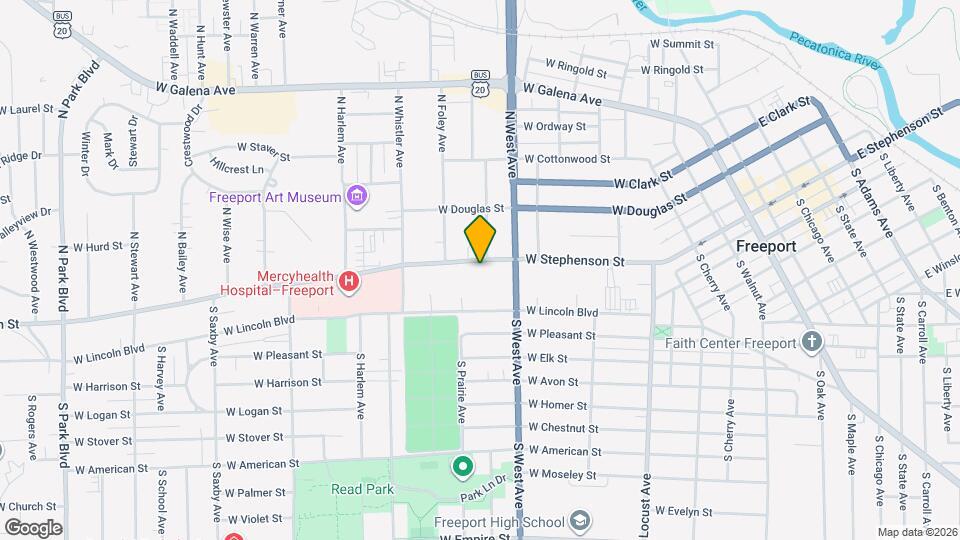 837 W Stephenson St Map and Location Details