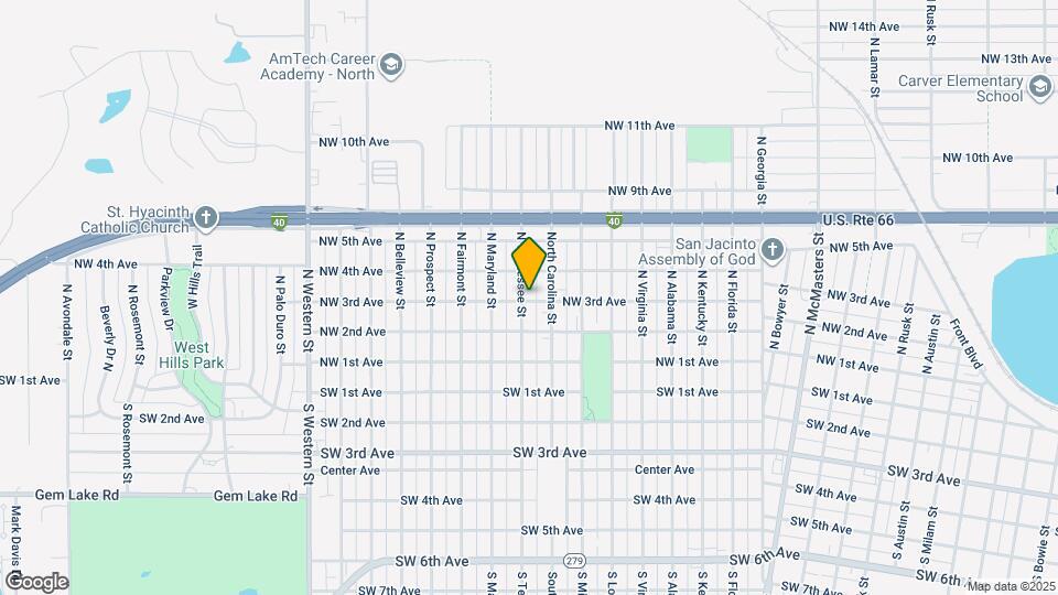300 N Tennessee St Map and Location Details