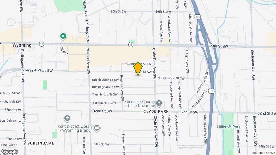 901 Cricklewood St SW Map and Location Details