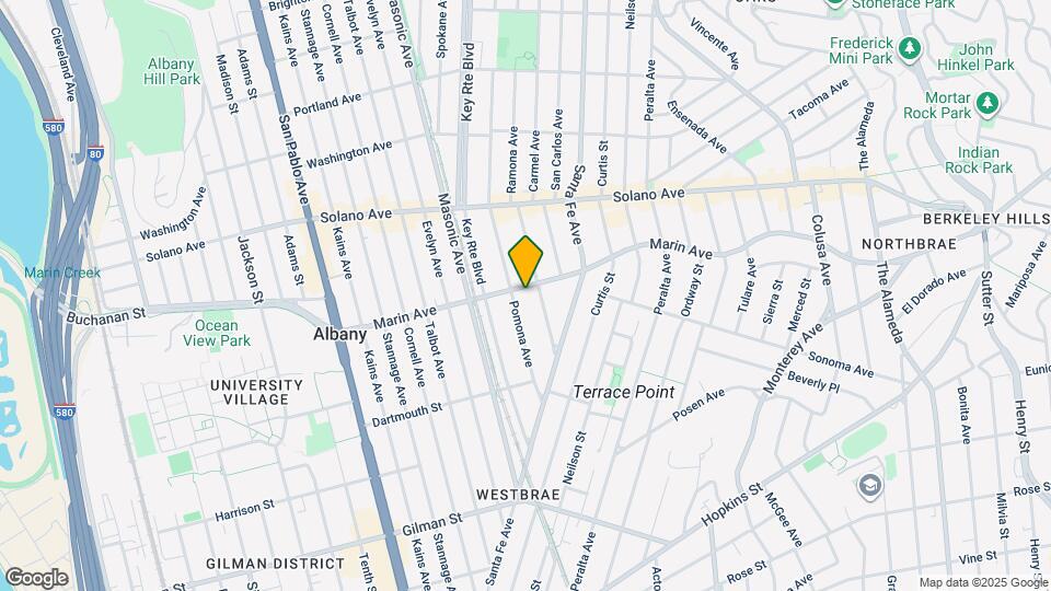 1322 Marin Ave Map and Location Details