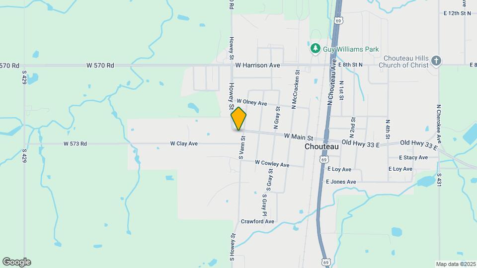 Chouteau Village Apartments Map and Location Details