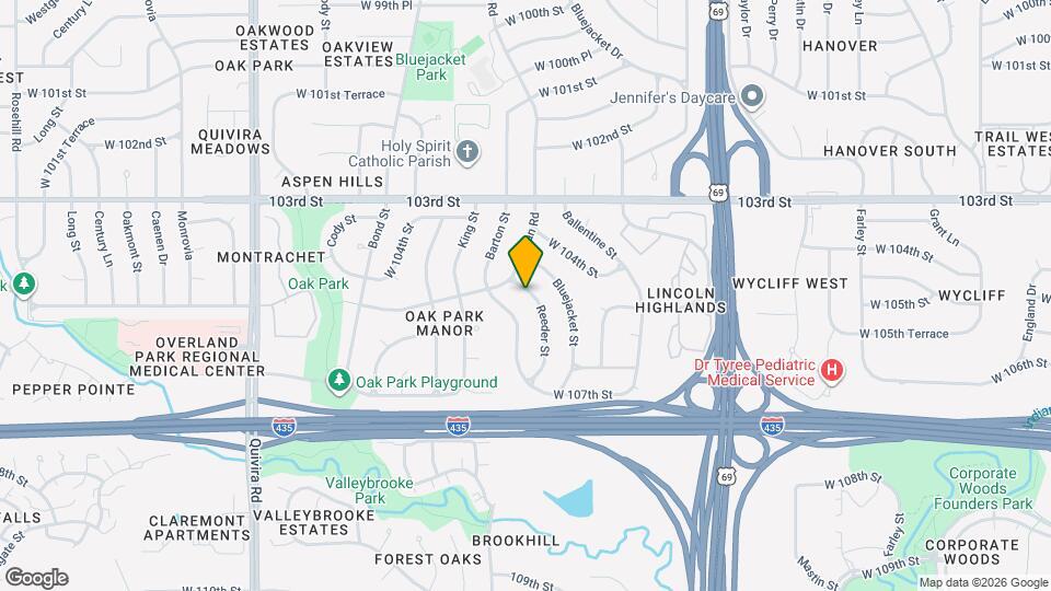 10508 Reeder St Map and Location Details