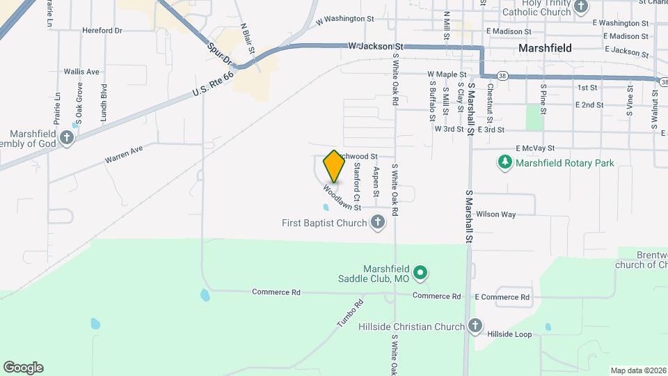 705 Woodlawn St Map and Location Details