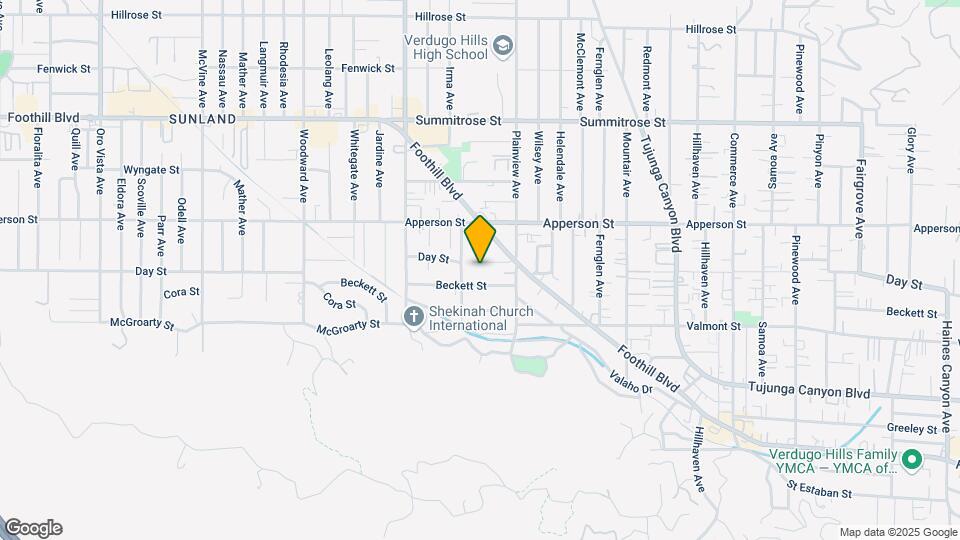 7644 Day St, Unit Apt#1 Map and Location Details