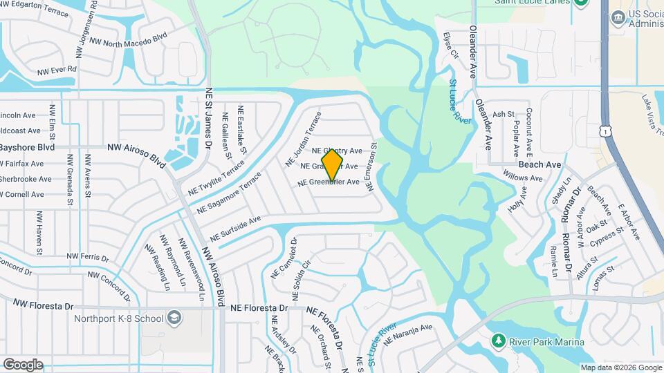 302 NE Greenbrier Ave Map and Location Details
