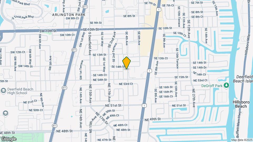 1433 SE 4th Ave Map and Location Details