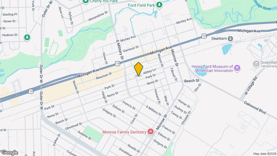 22340 Park St Map and Location Details